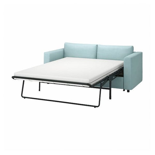 VIMLE - 2-seater sofa bed, Saxemara light blue ,
