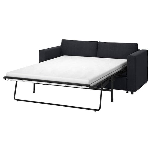 VIMLE - 2-seater sofa bed, Saxemara blue-black ,