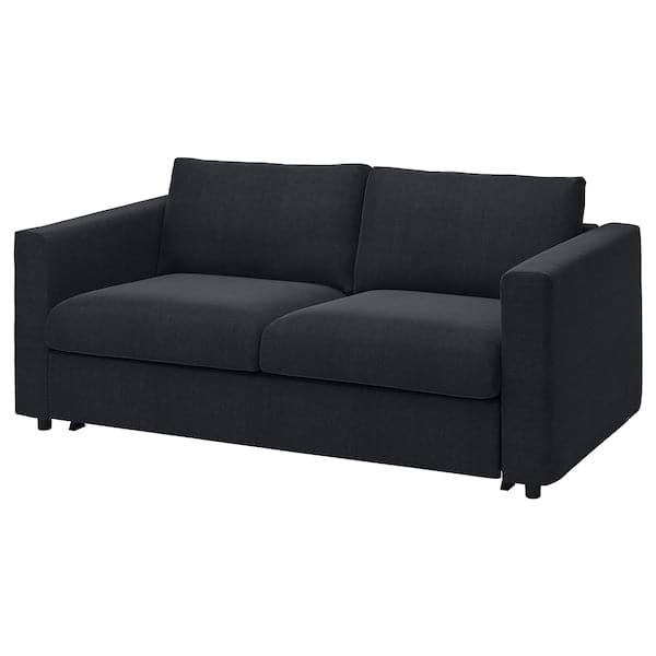 VIMLE - 2-seater sofa bed, Saxemara blue-black , - best price from Maltashopper.com 59537184