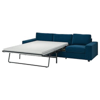 VIMLE - 3-seater sofa bed, with wide armrests/Djuparp green-blue , - best price from Maltashopper.com 59537278