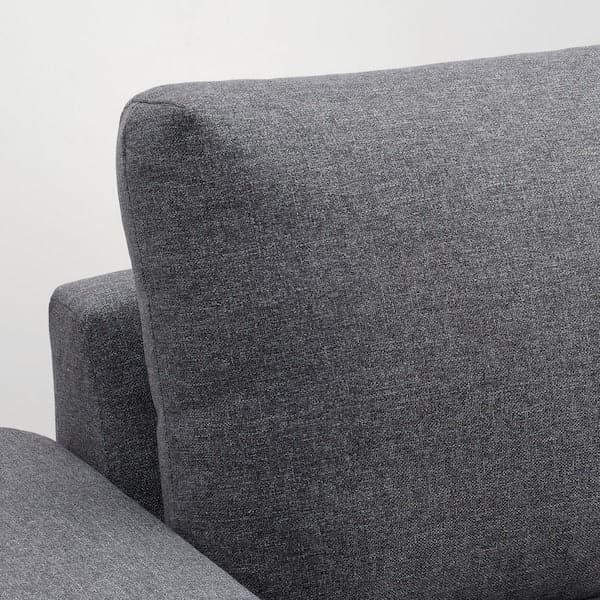 Ikea VIMLE - 3-seater sofa bed, with wide armrests/Gunnared smoky grey ,