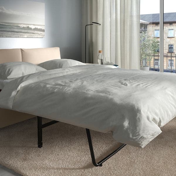 Ikea VIMLE - 3-seater sofa bed, with wide armrests/Hallarp beige ,