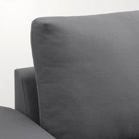 VIMLE - 3-seater sofa bed, with wide armrests/Hallarp grey , - best price from Maltashopper.com 19537096
