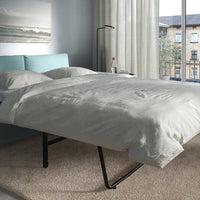 VIMLE - 3-seater sofa bed, with wide armrests/Saxemara light blue , - best price from Maltashopper.com 39537236