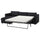 VIMLE - 3-seater sofa bed, with chaise-longue/Hillared anthracite ,
