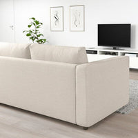 VIMLE - 3-seater sofa bed, Gunnared beige , - best price from Maltashopper.com 39545236