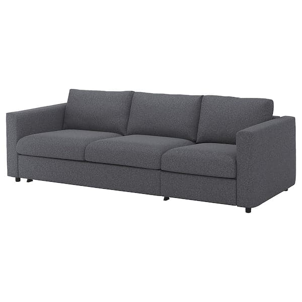 Ikea VIMLE - 3-seater sofa bed, Gunnared smoke grey ,
