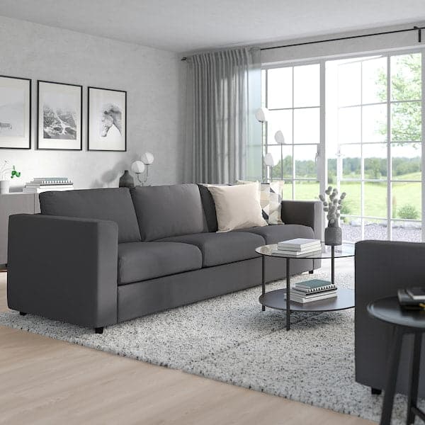 Ikea VIMLE - 3-seater sofa bed, Hallarp grey