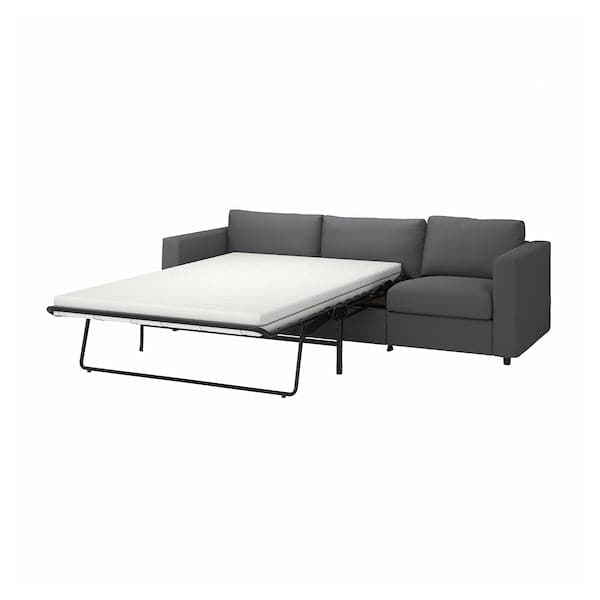 Ikea VIMLE - 3-seater sofa bed, Hallarp grey