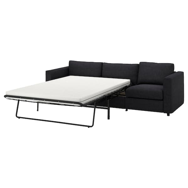 Ikea VIMLE - 3-seater sofa bed, Hillared anthracite