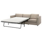 VIMLE 3-seat sofa-bed, Hillared beige, 261 cm