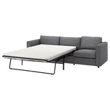 VIMLE 3-seat sofa-bed, Lejde grey/black, 261 cm