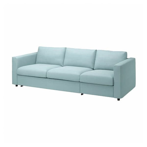 VIMLE - 3-seater sofa bed, Saxemara light blue ,