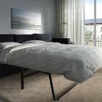 VIMLE - 3-seater sofa bed, Saxemara blue-black , - best price from Maltashopper.com 39537203