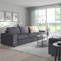 VIMLE - 5 seater ang 5 seater sofa bed/chaise-lon, with wide armrests/Gunnared smoky grey , - best price from Maltashopper.com 69545249