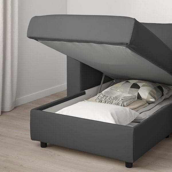 Ikea VIMLE - 5-seater sofa bed/chaise-lon, Hallarp grey ,