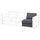VIMLE 1-seater element - Smoke grey Gunnared ,
