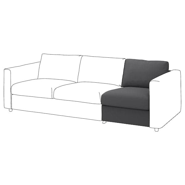 Ikea VIMLE - 1-seater element, Hallarp grey ,