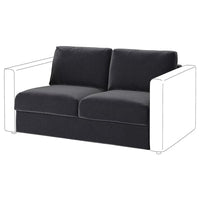 VIMLE 2-seat section, Djuparp dark grey, 141 cm