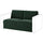 VIMLE 2-seat section, Djuparp dark green, 141x4x98 cm