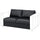 VIMLE 2-seat section, Grann/Bomstad black, 141x83x98 cm