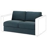 VIMLE 2-seat section, Hillared dark blue, 141 cm
