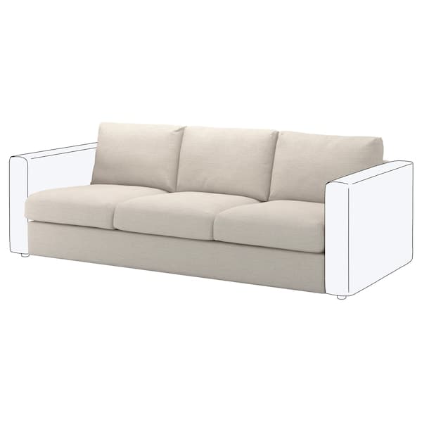 VIMLE 3-seater element - Beige Gunnared , - best price from Maltashopper.com 19392456