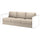 VIMLE 3-seat section, Hillared beige, 211x4x98 cm