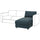 VIMLE chaise longue section, Hillared dark blue, 81x6x164 cm