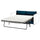 VIMLE 2-seat sofa-bed section, Djuparp dark green-blue, 200x140 cm