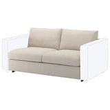 VIMLE 2-seat sofa-bed section, Gunnared beige, 160 cm
