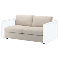 VIMLE - 2-seater bed element, Gunnared beige , - best price from Maltashopper.com 59545221