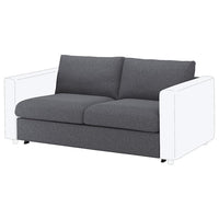 VIMLE 2-seat sofa-bed section, Gunnared medium grey, 160 cm