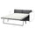 VIMLE - 2-seater bed element, Hallarp grey ,