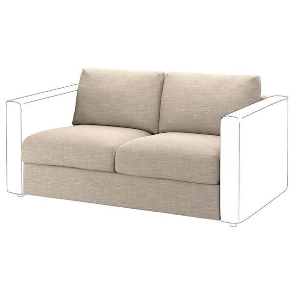 Ikea VIMLE - 2-seater bed element, Hillared beige ,