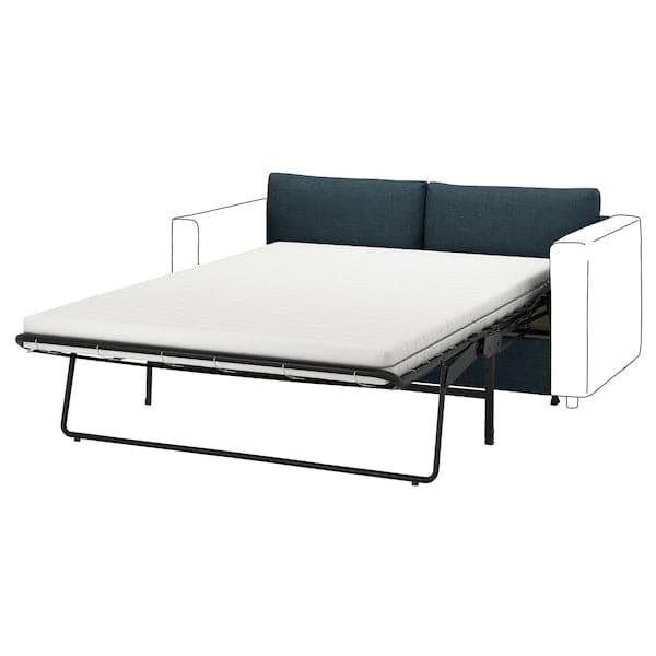 VIMLE - 2-seater bed element, Hillared dark blue ,