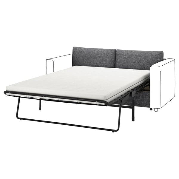 Ikea VIMLE - 2-seater bed element, Lejde grey/black ,