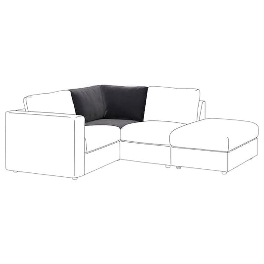 VIMLE - Corner modular element, Djuparp dark grey , - best price from Maltashopper.com 39434144