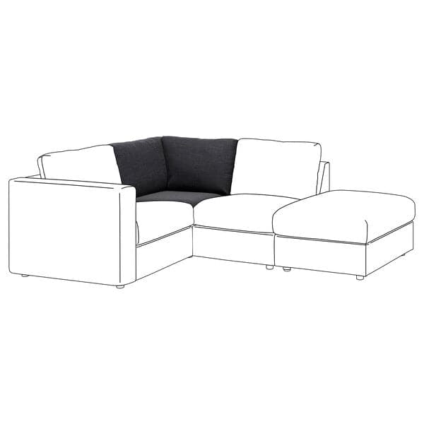 Ikea VIMLE - Corner modular element, Hillared anthracite ,