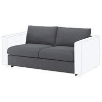 VIMLE Sofa lining 2-place/bed element - Smoke grey Gunnared - best price from Maltashopper.com 20495849