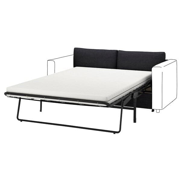 Ikea VIMLE - 2-seater sofa/bedding cover, Hillared anthracite ,
