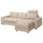 VIMLE - 3-seater sofa/chaise-longue cover ,