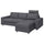 VIMLE - 3-seater sofa/chaise-longue cover ,