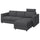 VIMLE - 3-seater sofa/chaise-longue cover ,