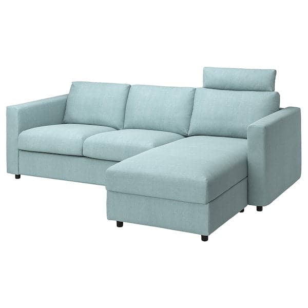 VIMLE - 3-seater sofa/chaise-longue cover , - best price from Maltashopper.com 59425087