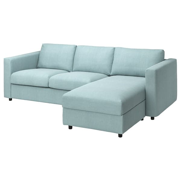 VIMLE - 3-seater sofa/chaise-longue cover , - best price from Maltashopper.com 69399380