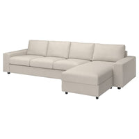VIMLE - 4-seater sofa/chaise-longue cover , - best price from Maltashopper.com 49424168