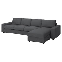 VIMLE - 4-seater sofa/chaise-longue cover , - best price from Maltashopper.com 49424173