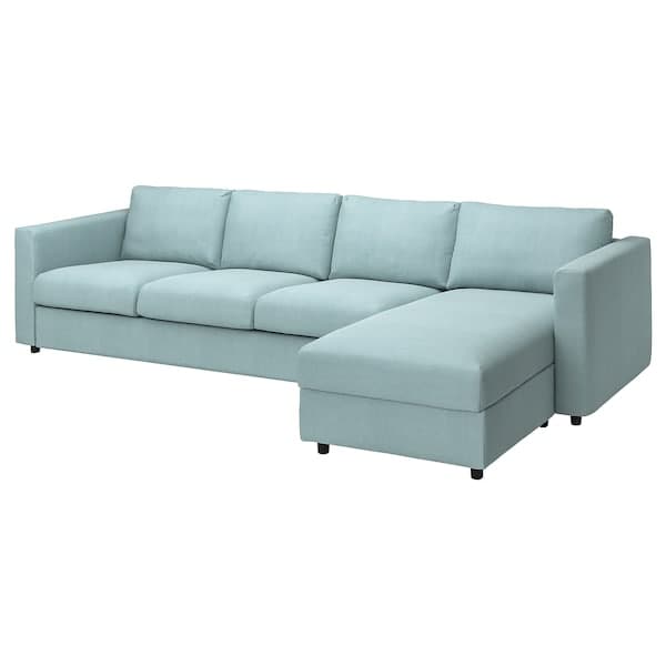 VIMLE - 4-seater sofa/chaise-longue cover ,