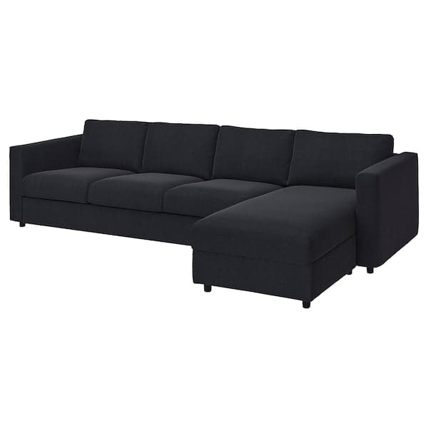 VIMLE 4 seater sofa cover/chaise-longue - Saxemara blue-black , - best price from Maltashopper.com 09399528